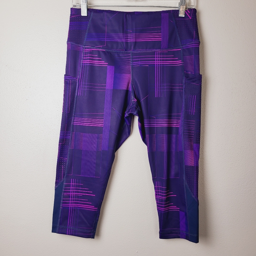 Brooks Method 1/2 Crop Tight Legging Running Breathable Purple‎ Pink 221477